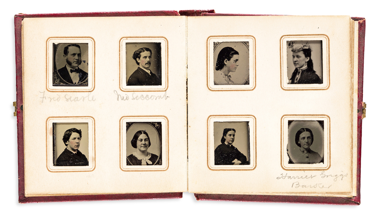 Vassar College, Tintype Album circa 1865. Harriet Griggs Barnes (1845-1918)